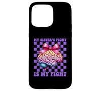 Epilessia Awareness Girl Purple La lotta di mia sorella è la mia lotta Custodia per iPhone 15 Pro Max