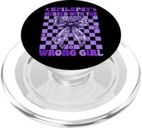 Epilessia incasinata con la consapevolezza dell"epilessia della ragazza sbagliata PopSockets PopGrip per MagSafe
