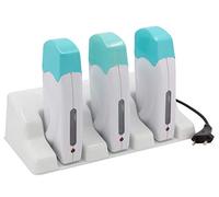 EPILWAX SAS - Scaldacera Riscaldamento Cera Trio Senza Filo Con Sa Base Per Ricarica 100 Ml (Roll - Il) cera A Per sopracciglia Usa e getta