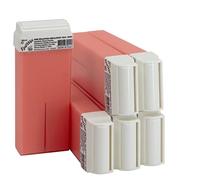 Epilwax Set da 6 rosa Rulli Cera per Depilazione - Larghezza 100 ml Roll-on Ricarica Cera