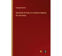 Epimenide di Creta e le credenze religiose de' suoi tempi