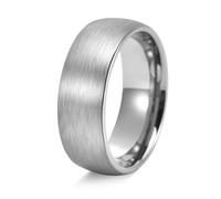 Epinki Anello Acciaio Inossidabile Uomo 2-10mm Cupola Spazzolata | Gioielli Anello Anniversario Fedi Nuziali