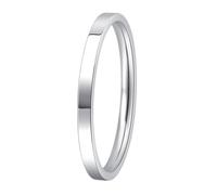Epinki Anello Acciaio Inossidabile Uomo Donna 2-10mm Lucido Semplice | Gioielli Fedina Fidanzamento