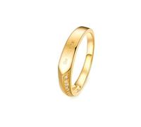Epinki Anello Matrimonio Donna Oro 750 "Be Together con la Moissanite Anello Compleanno Gioielli con Pietra Taglia 9
