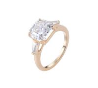Epinki Anello per Matrimonio Donna Oro Giallo 14k 585 Moissanite Quadrata Anelli Fedina Gioielli con Pietra Misura 26