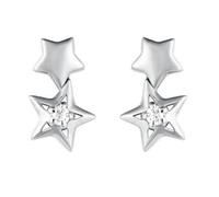 Epinki Orecchini Donna Eleganti Oro 9K/18K Stella con Diamante Rotondo/Moissanite Orecchini Gioielli con Pietra