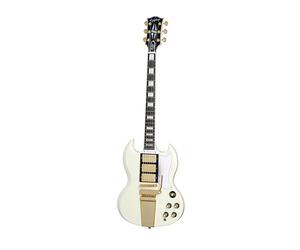 Epiphone 1963 Les Paul SG Custom with Maestro Vibrola Classic White - Chitarra elettrica Single Cut