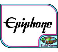 Epiphone Chitarra Basso Logo Adesivo Vinile Volo Case Auto Camion Vetrina Musica