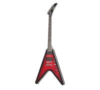 Epiphone Dave Mustaine Prophecy Flying V Aged Dark Red Burst - Chitarra elettrica Single Cut