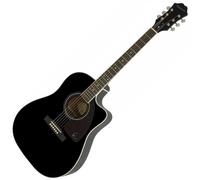Epiphone J-45 EC Studio Ebony Chitarra Semiacustica Jumbo