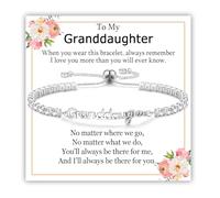 EPIRORA Braccialetto tennis con simbolo dell'infinito in argento, regalo per nipote, per compleanno, Natale, festa della mamma, San Valentino