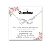 EPIRORA Collana in argento con simbolo dell'infinito per donne, festa della mamma, compleanno, Natale, anniversario, regalo per mamma, figlia, sorella, nipote, zia, nonna, Argento sterling, Zirconia