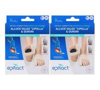 Epitact® Ortesi Correttiva Doppia Giorno Alluce Valgo e Duroni Piede S