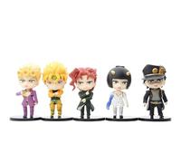 Epitome Anime Manga Figure Personaggi Dio Brando Kujo Jotaro Giorno Giovanna Bruno Bucciarati Kakyoin Noriaki Set di 5 bambole Decorazioni Desktop Decorazione (uno stili)