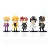 Epitome Anime Manga Figure Personaggi Dio Brando Kujo Jotaro Giorno Giovanna Bruno Bucciarati Kakyoin Noriaki Set di 5 bambole decorazioni per scrivania (stili B)