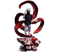 Epitome Kaneki Ken Figura Tokyo Ghoul, figura anime, accessori per la testa, può essere sostituita, modello di scena cool Tokyo Ghoul, Kaneki Ken, statua in PVC, decorazione da scrivania, idea regalo