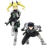 Epitome Kikoru Shinomiya/Soshiro Hoshina Figura Kaiju No. 8 Anime Figure Combat Suit Statue 14 cm PVC Modello Desktop Decorazione da Collezione Regali per i fan (Kikoru Shinomiya+Soshiro Hoshina)