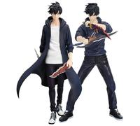 Epitome Sung Jin Woo Figure Fighting Stance Models 13 cm/18 cm PVC Statue Sung Jin Woo Action Figure Anime Figurine Ornamenti Desktop Collection Regali per i fan (stile 2+stile 3)