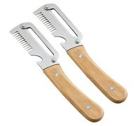 Éplucheur à légumes - Ensemble de 2 pièces multifonctions avec ouvre-bouteille intégré | Outil tranchant pour éplucher fruits et légumes, idéal pour la préparation de salades, les voyages, le campin