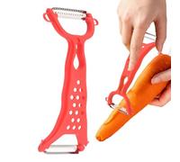 Éplucheur De Fruits - Éplucheur De Cuisine Multifonction | Trancheuse De Tomate Ergonomique À Double Tête | Éplucher Alimentaire Avec Poignée Confortable Pour Légumes, Fruits & Préparation Culinaire