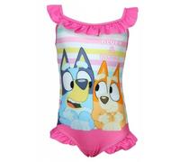 eplusm Bluey Bambina Costume da Bagno Un Pezzo (Rosa,6 Anni)