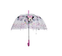 eplusm MINNIE MOUSE NAIVE - Ombrello a cupola manuale, 8 pannelli, aste metalliche, comodo e versatile, qualità e resistenza, 43 cm, materiale poliestere, rosa chiaro, M, Casual