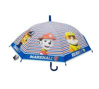 PAW PATROL PUPS RULE - Ombrello a cupola manuale, 8 pannelli, aste metalliche, comode e versatili, qualità e resistenza, 43 cm, materiale poliestere, blu, M, Casual