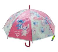 eplusm STITCH BEACH - Ombrello a cupola manuale, 8 pannelli, aste metalliche, comodo e versatile, qualità e resistenza, 43 cm, materiale poliestere, Rosa pastello, M, Casual