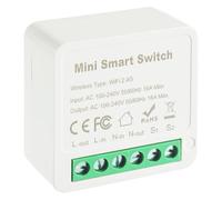 EPLZON 1 vie Modulo interruttore della luce intelligente, WLAN Mini DIY interruttore, Tuya app Smart Modulo, compatibile con Alexa, Google Assistant, È necessario il cavo neutro (Confezione da 1)