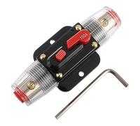 EPLZON 100A Interruttore Interruttore 100 AMP Fusibile Inline Holder 12V-48V DC Pulsante di Reset Manuale per Car Audio Amplificatore di Suono Sistema RV Casa Marine Boat Truck