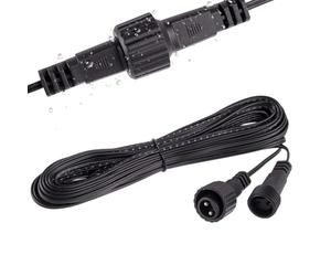 EPLZON 10M/32.8FT Cavo di prolunga per ghirlanda, 2 pin prolunga IP65 impermeabile connettori per proiettori solari, luci di punta da giardino, illuminazione natalizia esterna, albero luminoso