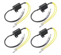 EPLZON 12V 25W 6.8 Ohm Moto LED Indicatore di direzione Indicatore resistore Adattatore per resistenza di carico Moto Adattatore Flash Fix Error per moto (confezione da 4 pezzi)