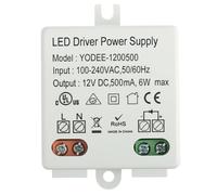 EPLZON 12VDC 6W Mini Trasformatore Piccolo e piatto Nessun carico minimo richiesto Adatto a Vari Apparecchi di Illuminazione LED a Bassa Tensione 12V e Altri Alimentatori(1 pezzi)