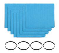 EPLZON 25-1217 Sacchetti filtro a secco riutilizzabili per aspirapolvere S-tanley per la maggior parte da 1 a 6 galloni (confezione da 8 sacchetti filtranti 4 fasce di fissaggio)