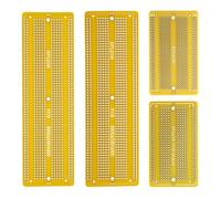 EPLZON 2pezzi 6.8"x2.05" & 2pezzi 3.5"x2.05" Breadboard Solderable Prototype PCB Board Kit per Elettronica Progetti Compatibile per DIY Saldatura Circuit Progetti Prototype Board,Giallo