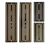 EPLZON 2pezzi 6.8"x2.05" & 2pezzi 3.5"x2.05" Breadboard Solderable Prototype PCB Board Kit per Elettronica Progetti Compatibile per DIY Saldatura Circuit Progetti Prototype Board,Nero