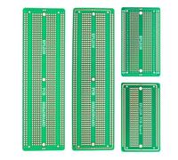 EPLZON 2pezzi 6.8"x2.05" & 2pezzi 3.5"x2.05" Breadboard Solderable Prototype PCB Board Kit per Elettronica Progetti Compatibile per DIY Saldatura Circuit Progetti Prototype Board,Verde