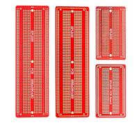 EPLZON 2pezzi 6.8"x2.05" & 2pezzi 3.5"x2.05" Breadboard Solderable Prototype PCB Board Kit per Elettronica Progetti Compatibile per DIY Saldatura Circuit Progetti Prototype Board,Rosso