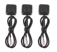 EPLZON 3 Pezzi Interruttore a Pulsante Momentaneo, Pulsanti Clacson ON/Off 12V-24V mini interruttore a pulsante per montaggio superficiale per Clacson Controllo Industriale, Esperimenti Elettronici