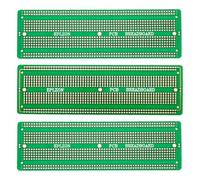 EPLZON 3pezzi 6.8"x2.05" Breadboard Solderable Prototype PCB Board Kit per Elettronica Progetti Compatibile per DIY Saldatura Circuit Progetti Prototype Board,Verde