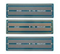 EPLZON 3pezzi 6.8"x2.05" Breadboard Solderable Prototype PCB Board Kit per Elettronica Progetti Compatibile per DIY Saldatura Circuit Progetti Prototype Board,Blu