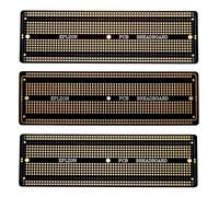 EPLZON 3pezzi 6.8"x2.05" Breadboard Solderable Prototype PCB Board Kit per Elettronica Progetti Compatibile per DIY Saldatura Circuit Progetti Prototype Board,Nero