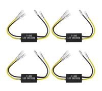 EPLZON 4 Pezzi decoder indicatore LED moto 12 V, Decodificatore indicatore resistenza di carico, adattatore flash correzione errore per moto, scooter (10 W 10 Ω)