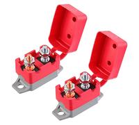EPLZON 40A 12V-24V Automatico Reset Interruttore con Coperchio Stud Bolt per Caricabatterie Camion Motori Auto e Altro (2pezzi)