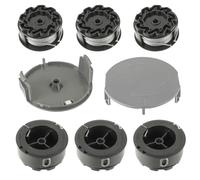 EPLZON Bobina di filo decespugliatore F016800570 per BOSCH UniversalGrassCut 18 18-26 18-260, per bobina di ricambio F016800570 (6 Bobine di filo+2 Copertura Bobina)