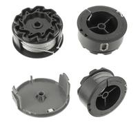 EPLZON Bobina di filo decespugliatore F016800570 per BOSCH UniversalGrassCut 18 18-26 18-260, per bobina di ricambio F016800570 (3 Bobine di filo+1 Copertura Bobina)