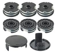 EPLZON Bobina di filo di ricambio, per decespugliatore LIDL Parkside, per PRT 550 A1, A3; PRTA 20-Li A1, B2, C3 Bobina di ricambio(6 Bobine di Ricambio per Trimmer + 2 Coperchi per Bobine)
