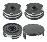 EPLZON Bobina di filo di ricambio, per decespugliatore LIDL Parkside, per PRT 550 A1, A3; PRTA 20-Li A1, B2, C3 Bobina di ricambio(3 Bobine di Ricambio per Trimmer + 1 Coperchi per Bobine)