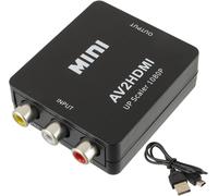 EPLZON Convertitore RCA a HDMI, Adattatore AV a HDMI, 1080P Mini Composite CVBS