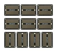 EPLZON Mini PCB Placcato Oro Breadboard per Progetti di Elettronica Fai da Te Compatibile con Progetti di Saldatura Fai da Te 2.0"x1.5" Colore Misto (Confezione da 10 Pezzi,Nero)